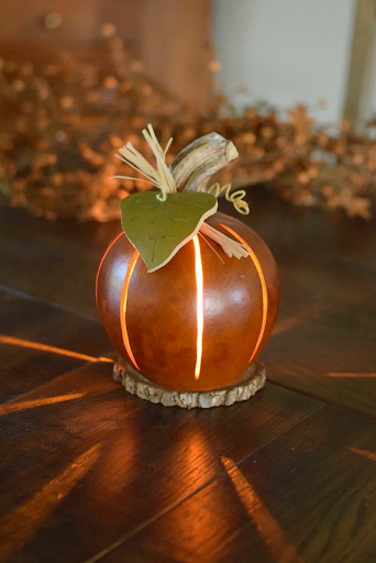 Classic Pumpkin Lit Gourd