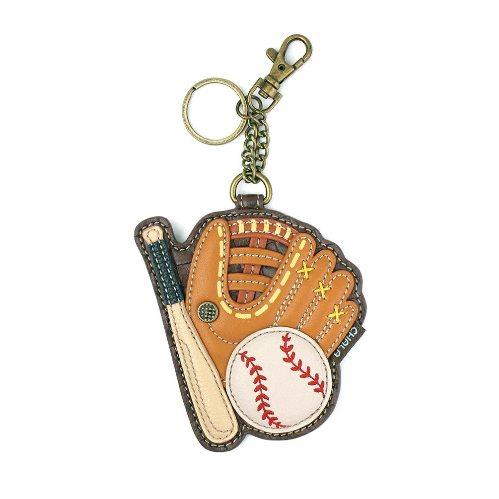 Baseball Coin Purse and Key Chain
