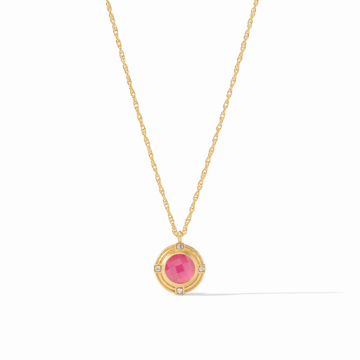 Astor Solitaire Necklace in Iridescent Raspberry by Julie Vos