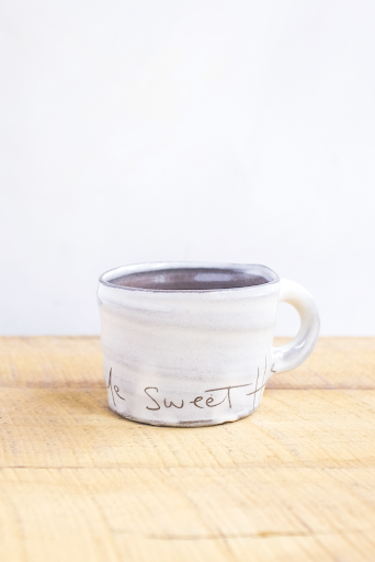 Home Sweet Home Hand Painted Ceramic Mini Mug