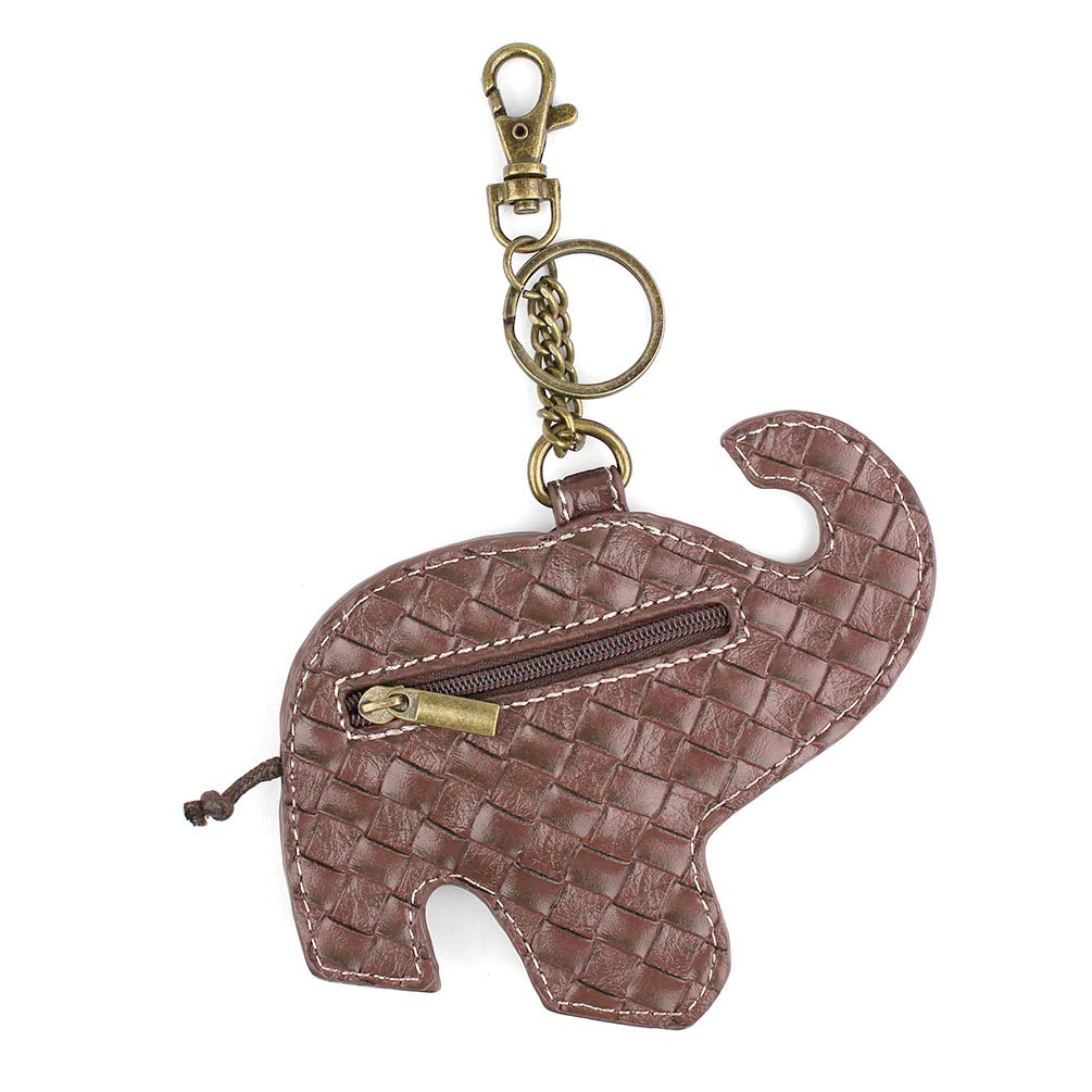 Coin Purse / Key Chain - Gray Elephant