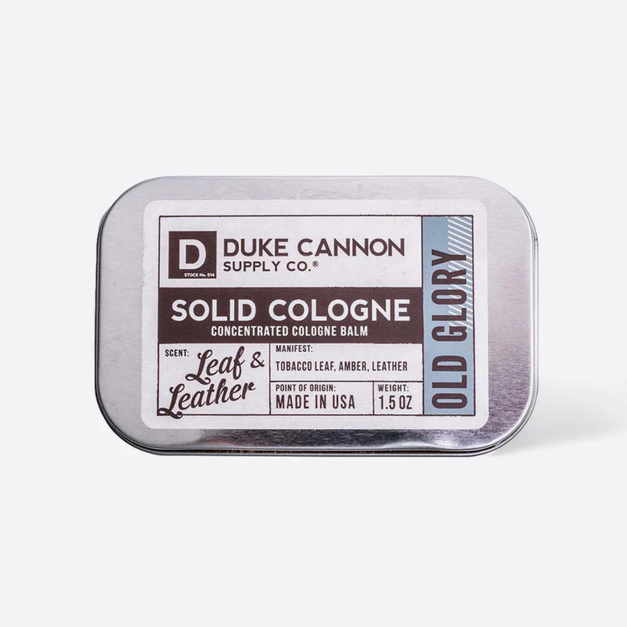 Leaf & Leather Solid Cologne by Duke Cannon