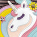Unicorn Work Tote in Pink Stripe