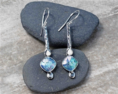 Romantic Roman Glass Earrings