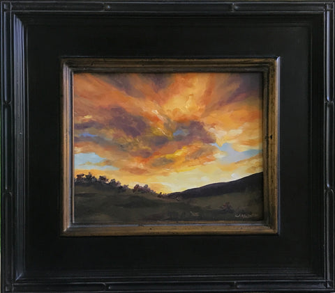 Brush Valley Sunset Painting by Karl Leitzel