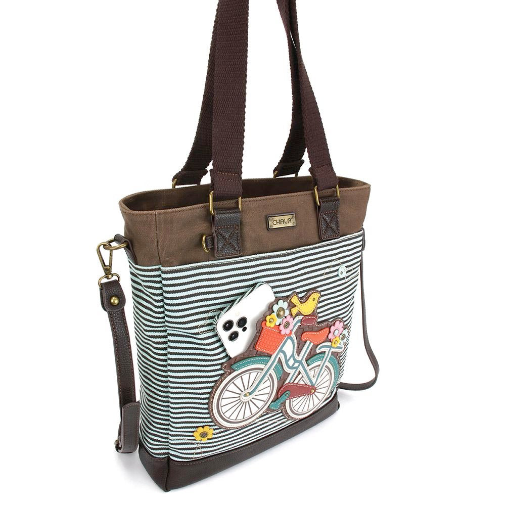 Bicycle Work Tote in Blue Stripe