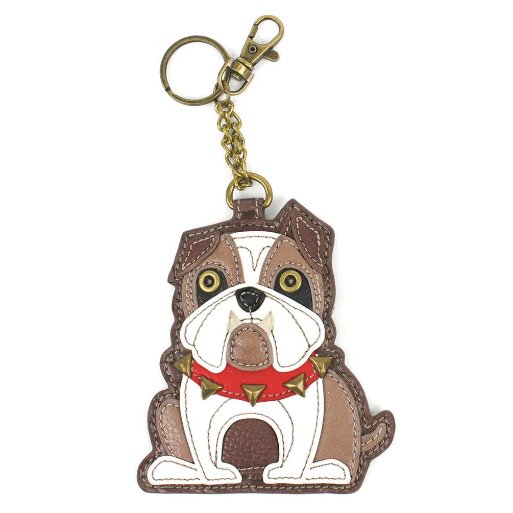 Bulldog Coin Purse and Key Chain