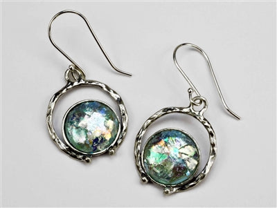 Spartan Valley Roman Glass Earrings