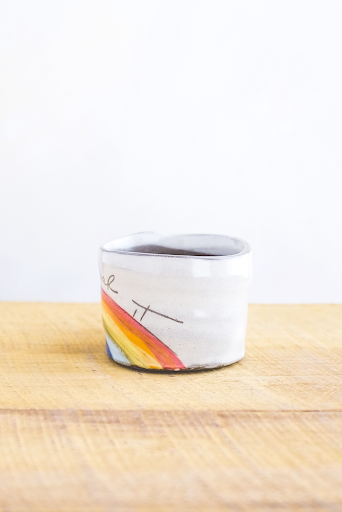 Over It Hand Painted Ceramic Mini Mug