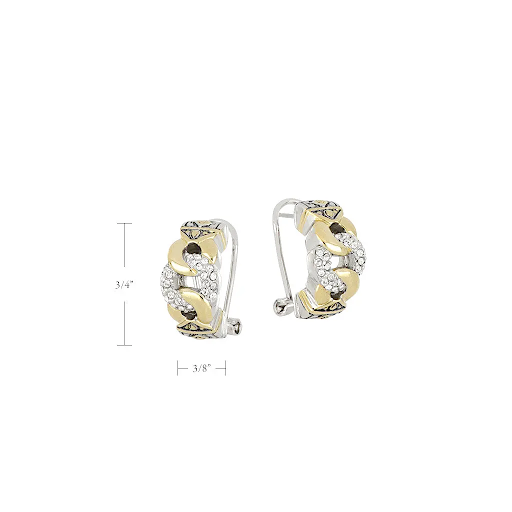 Antiqua Three Circle Pave Post Earrings by John Medeiros