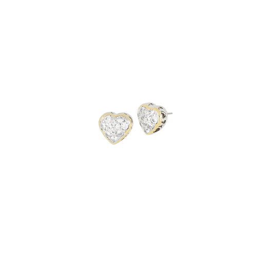 Heart Collection Pavé Stud Earrings by John Medeiros
