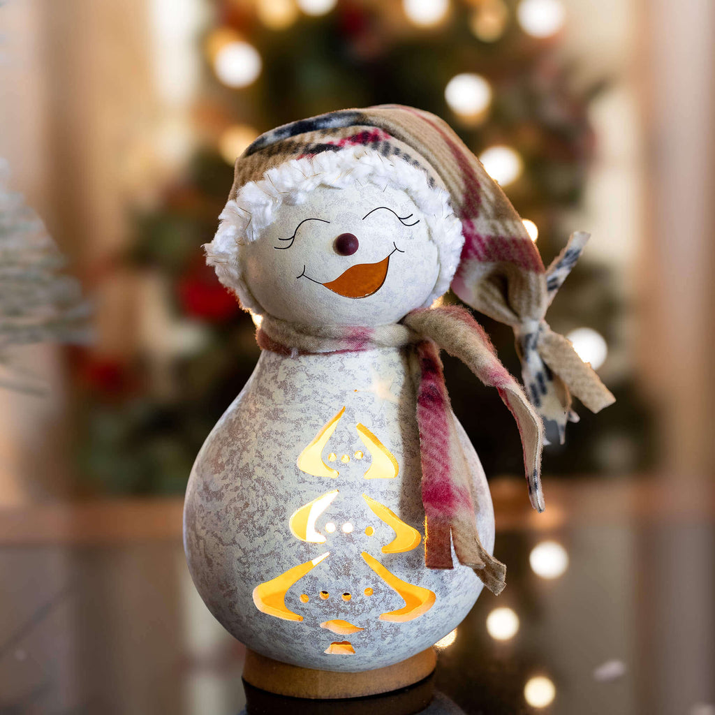Easton Snowman Gourd and Blizzard Snowman Gourd - Available in Multiple Sizes