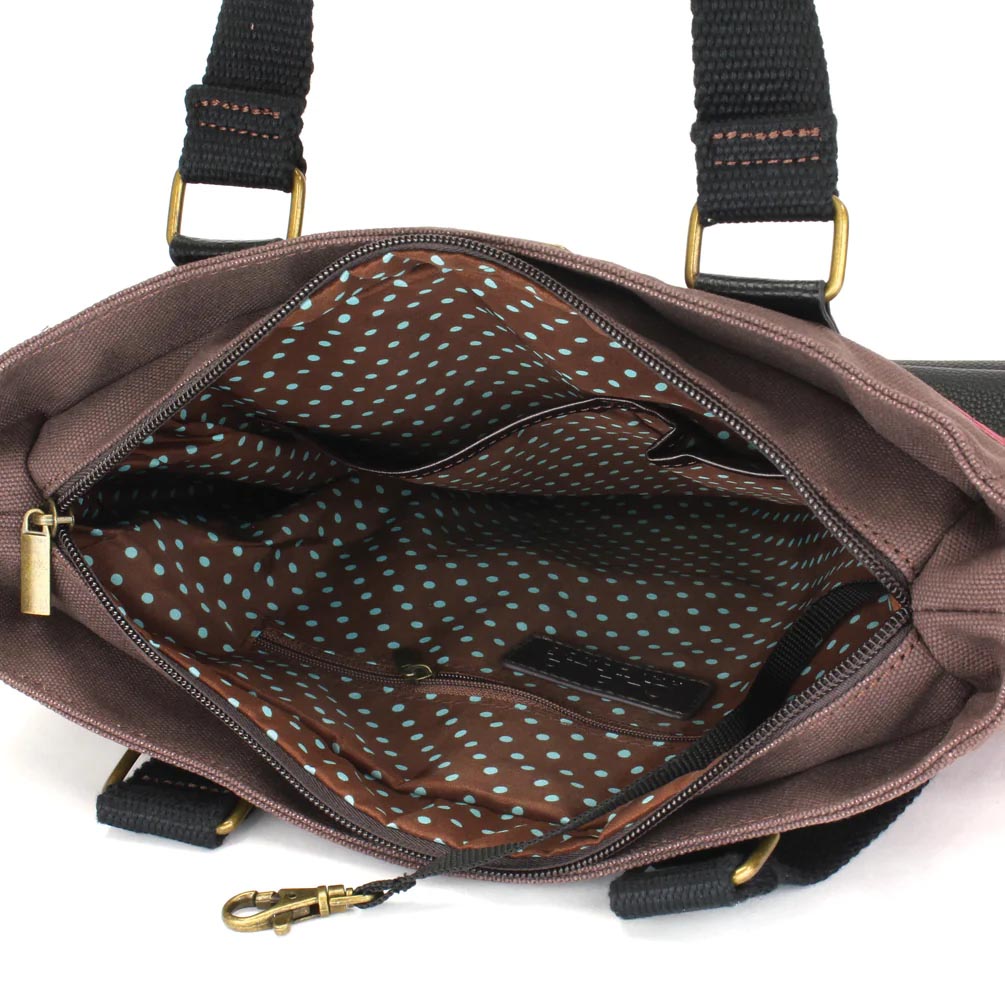 Cardinal Work Tote in Burgundy Stripe