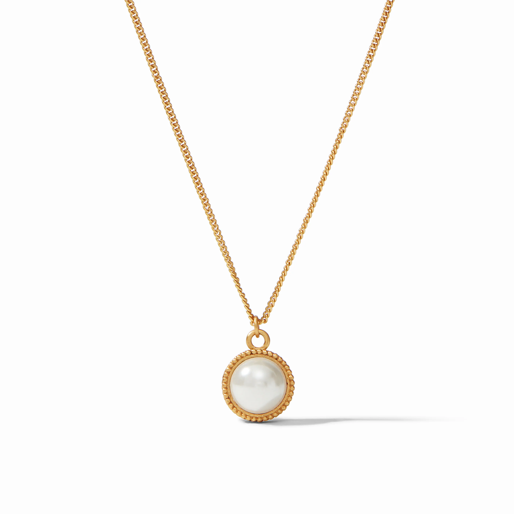 Fleur-de-Lis Solitaire Pearl Necklace by Julie Vos