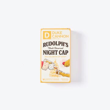RUDOLF'S WELL DESERVED NIGHT CAP BIG ASS BRICK OF SOAP BY DUKE CANNON