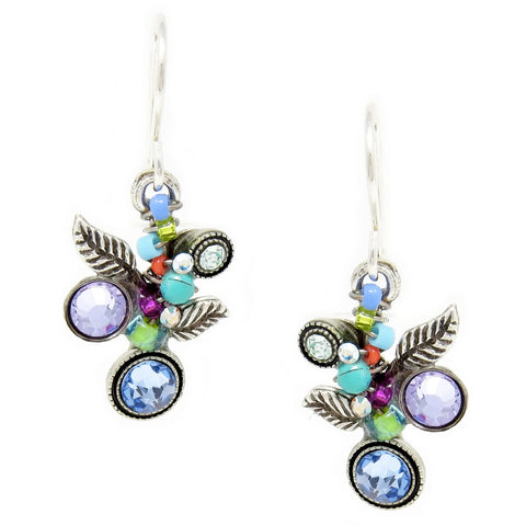 Light Blue Scallop Earrings by Firefly Jewelry
