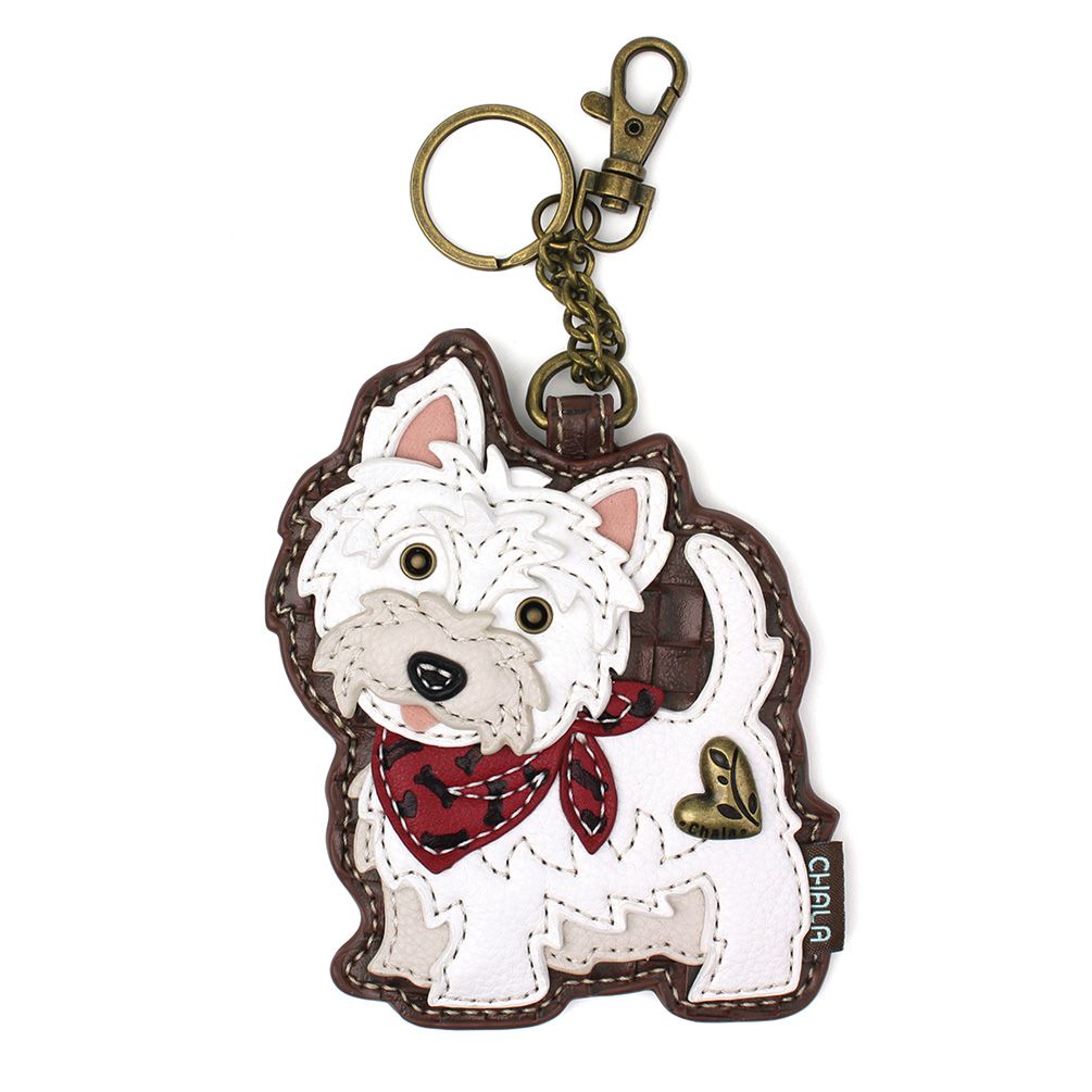 Westie Coin Purse and Key Chain by Chala