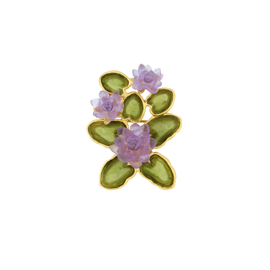 Water Lily Brooch by Michael Michaud