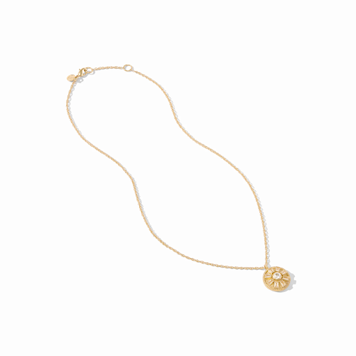 Aurora Solitaire Necklace in Cubic Zirconia by Julie Vos