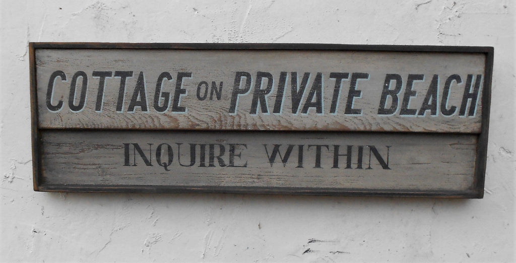 Cottage on Private Beach Americana Art