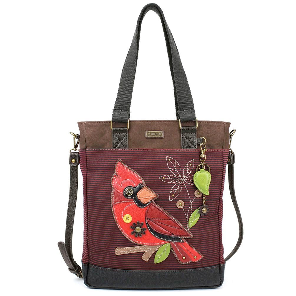 Cardinal Work Tote in Burgundy Stripe