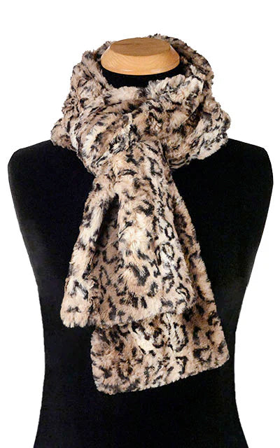 Carpathian Lynx Luxury Faux Fur Scarf