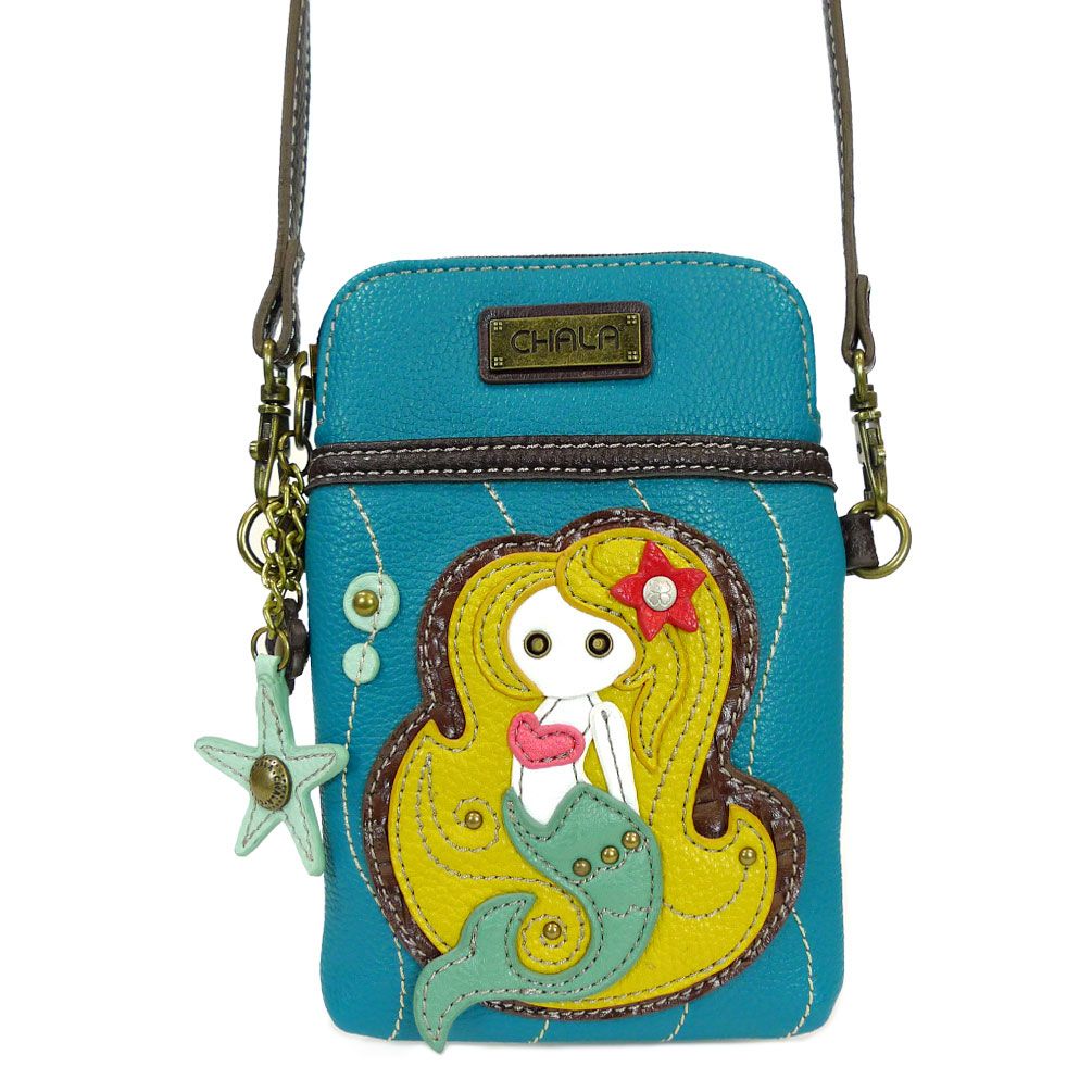 Mermaid Cellphone Crossbody in Blue by Chala