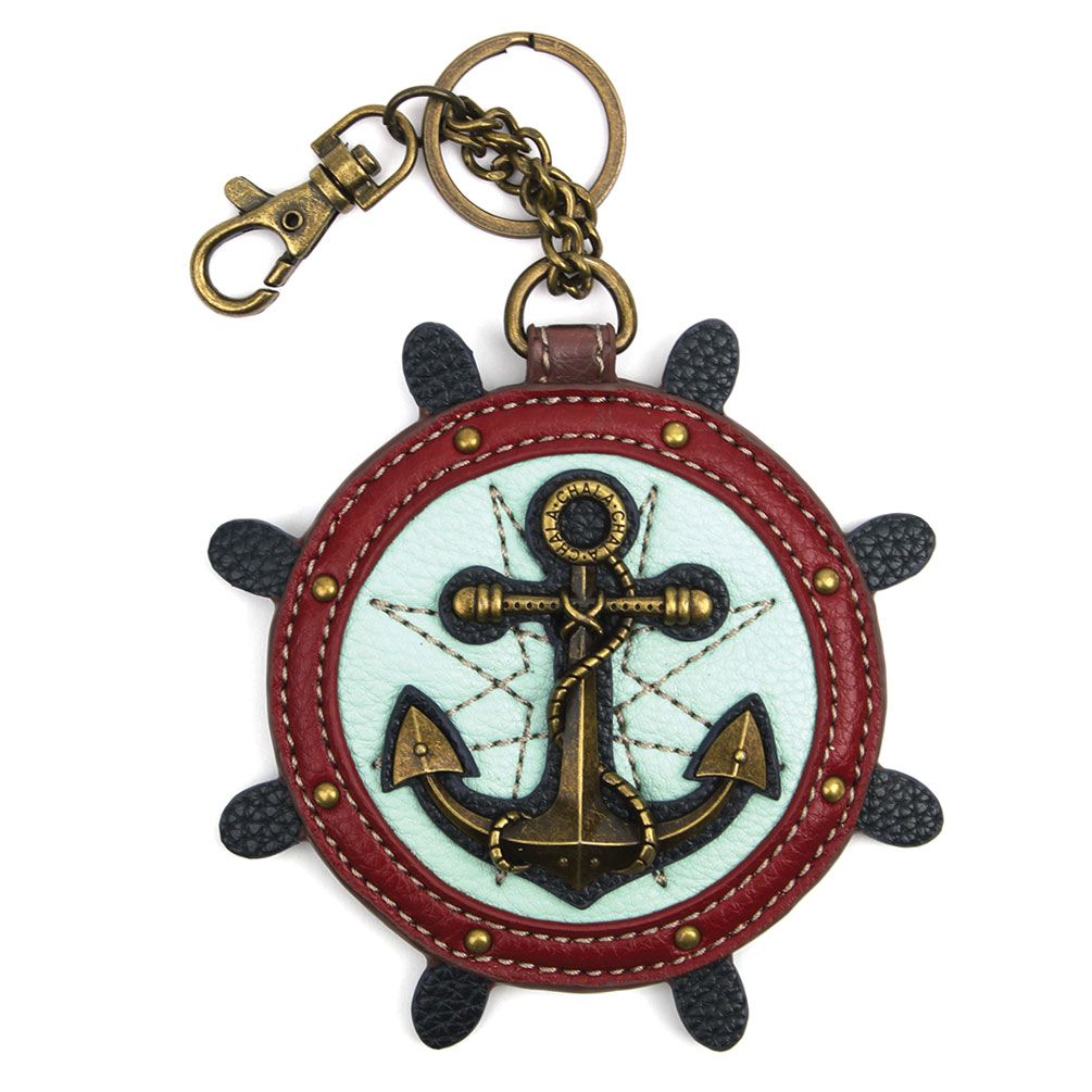 Anchor Coin Purse and Key Chain by Chala