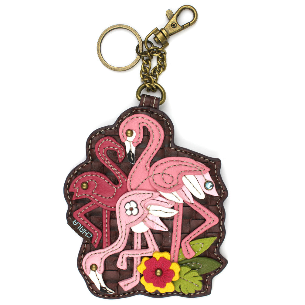 Flamingo Group Coin Purse and Key Chain by Chala
