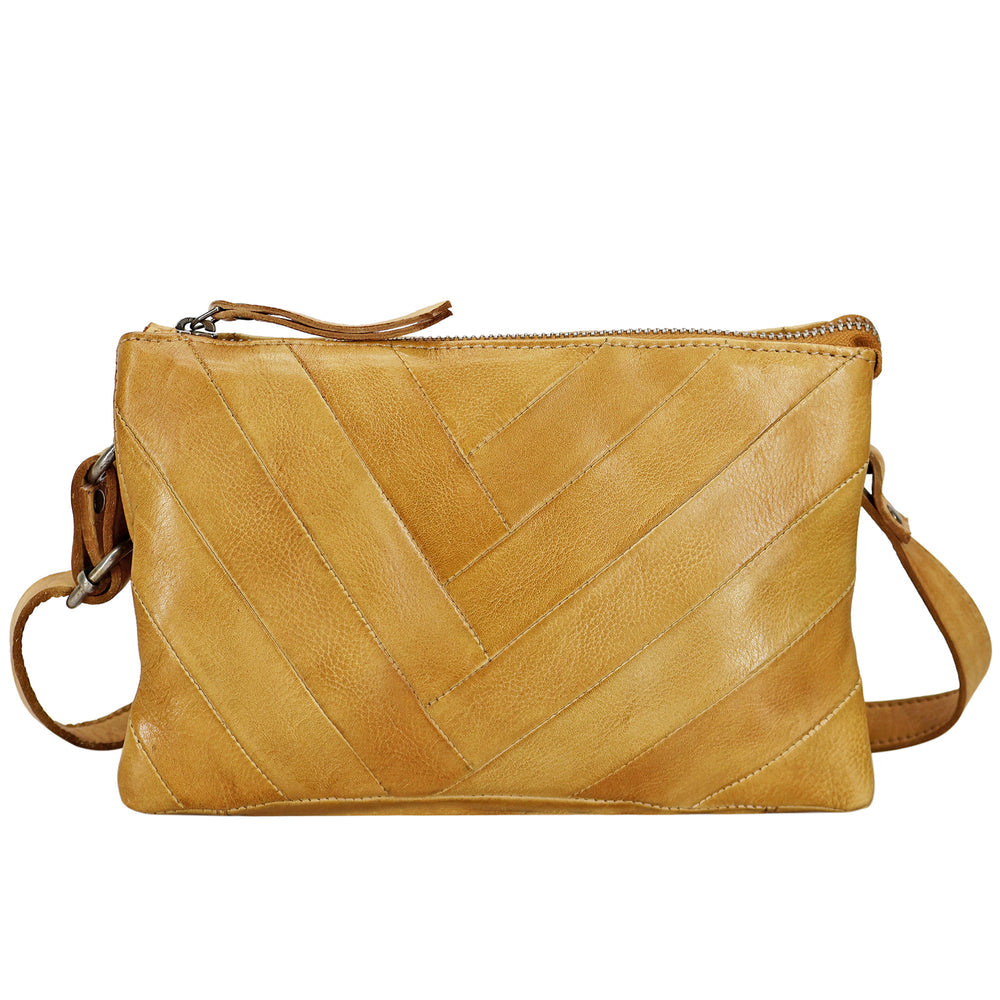 Sunny Leather Crossbody in Camel