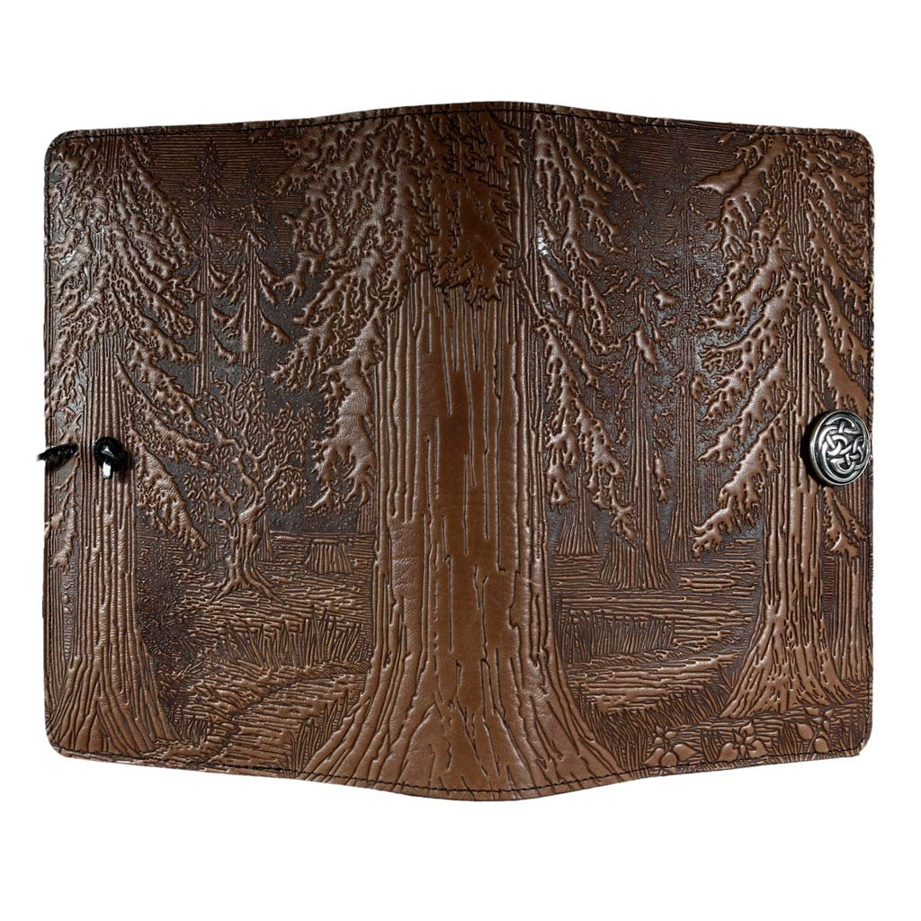 Small Leather Journal - Forest in Chocolate