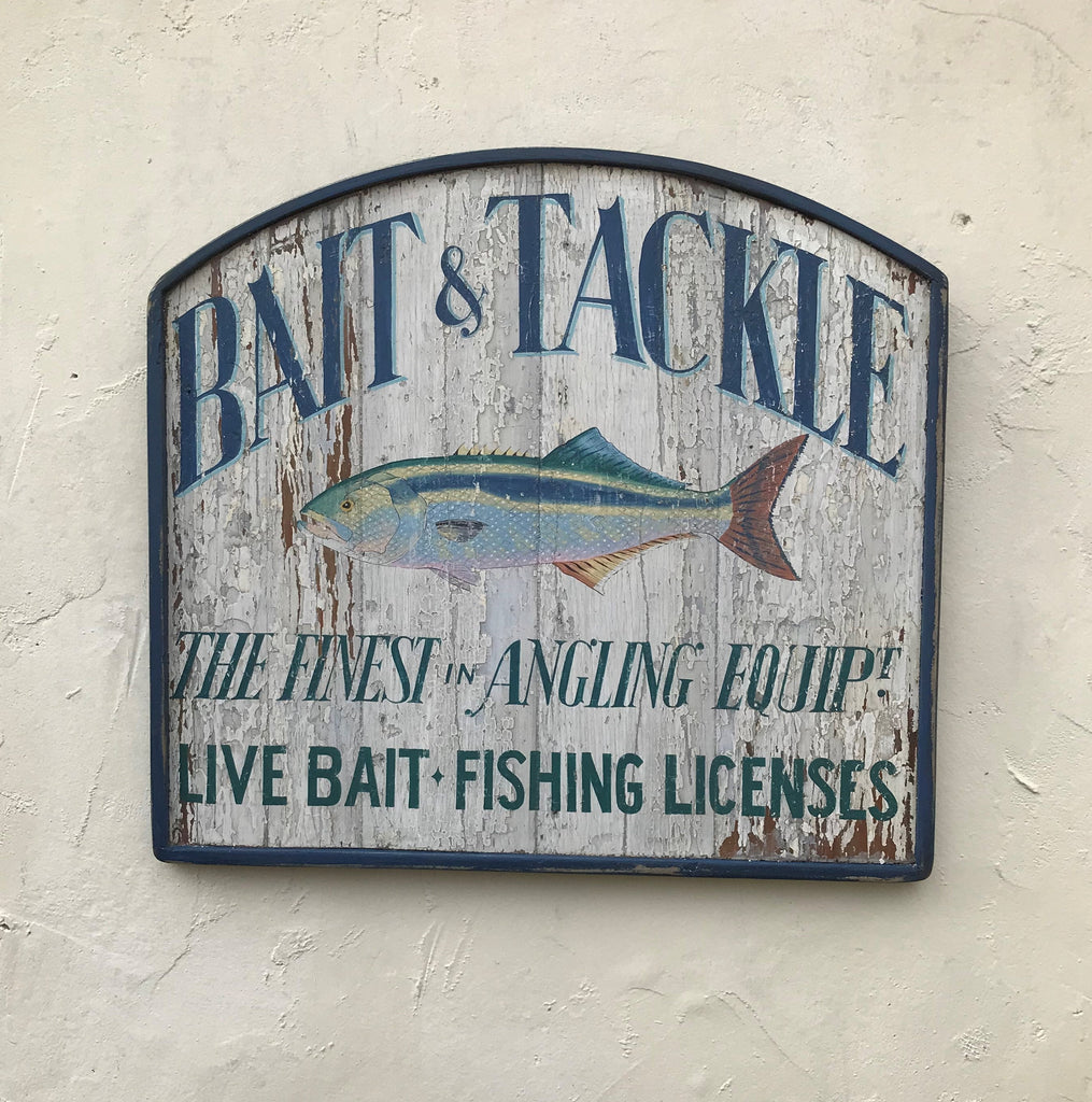 Bait & Tackle (Arched Top) Americana Art