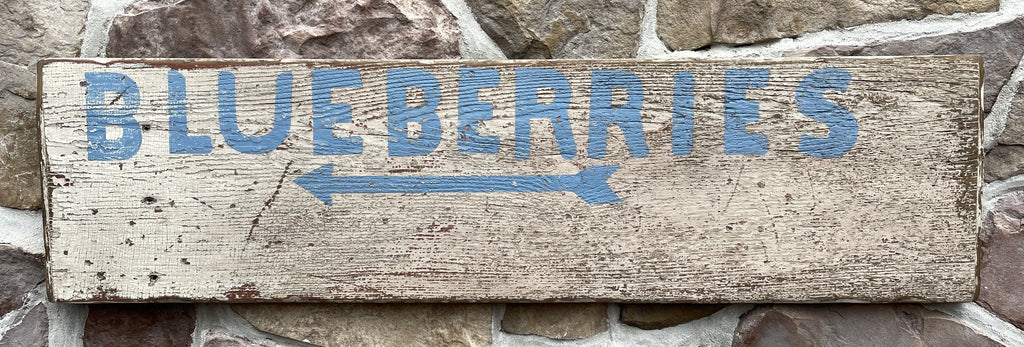Blueberries (Painted Arrow) Americana Art