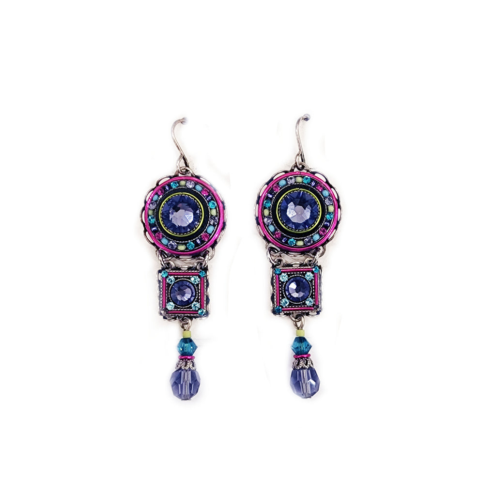 Tanzanite La Dolce Vita 3 Tier Earrings by Firefly Jewelry