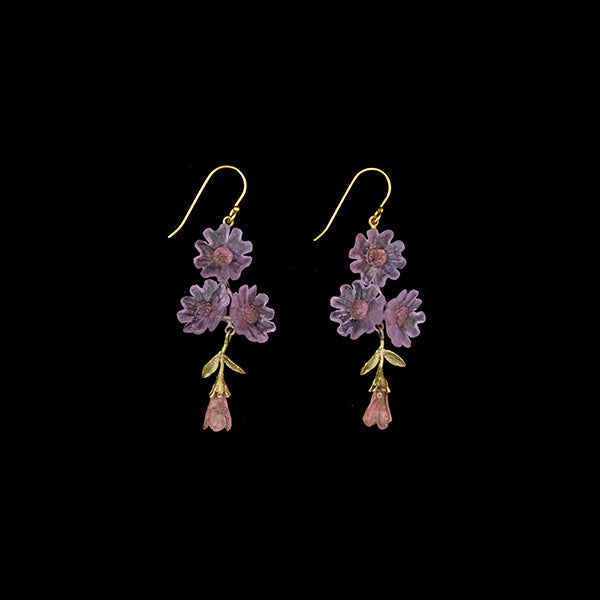 Phlox Statement Wire Drop Earrings by Michael Michaud