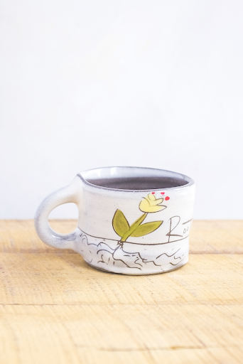 Root to Rise - Yellow Hand Painted Ceramic Mini Mug
