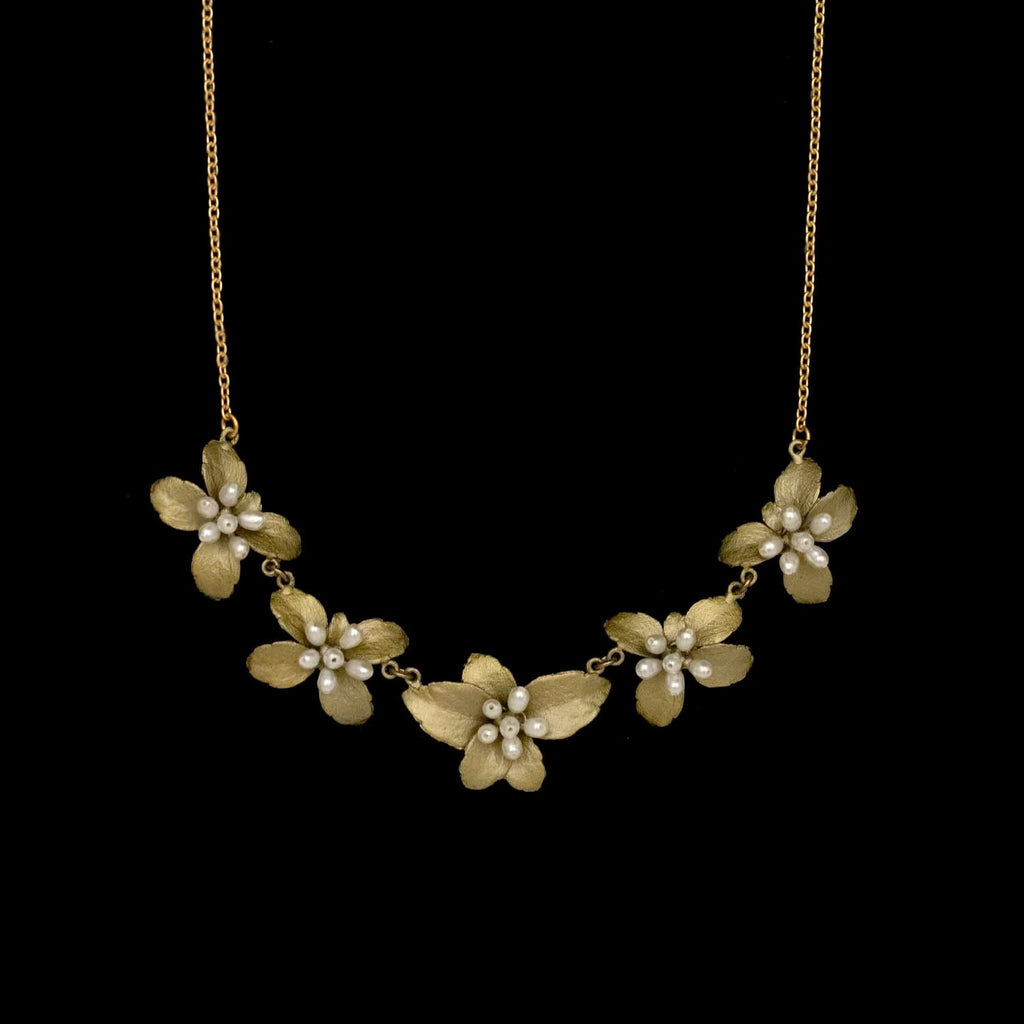 Pachysandra 16 Inch Adjustable Necklace by Michael Michaud