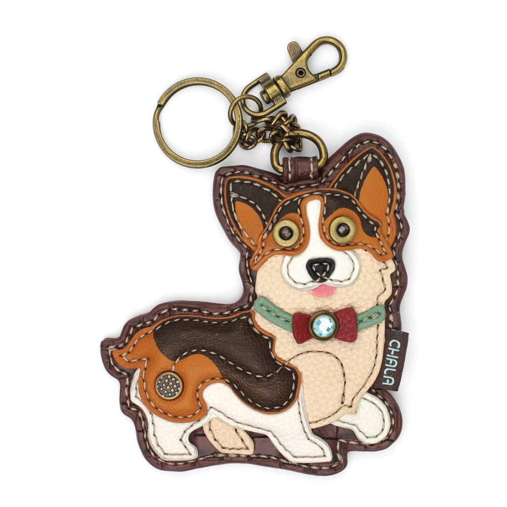 Cardigan Corgi Coin Purse and Key Chain by Chala
