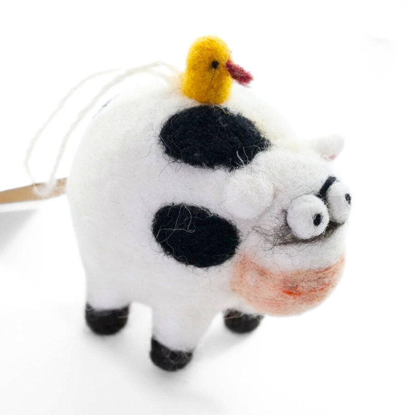 Cow Woolie Ornament