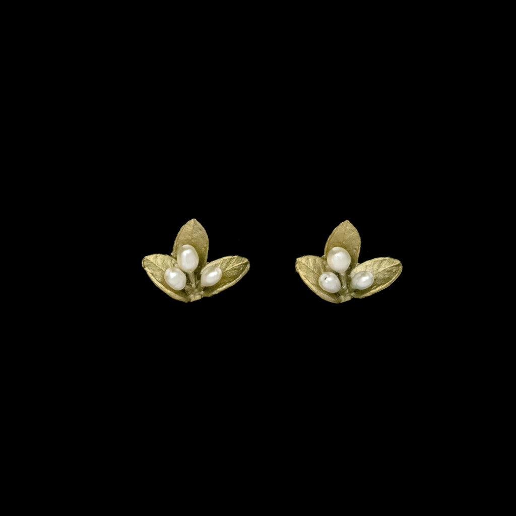 Spring Vine Stud Earrings by Michael Michaud