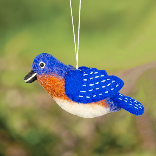 Bluebird Wool Ornament