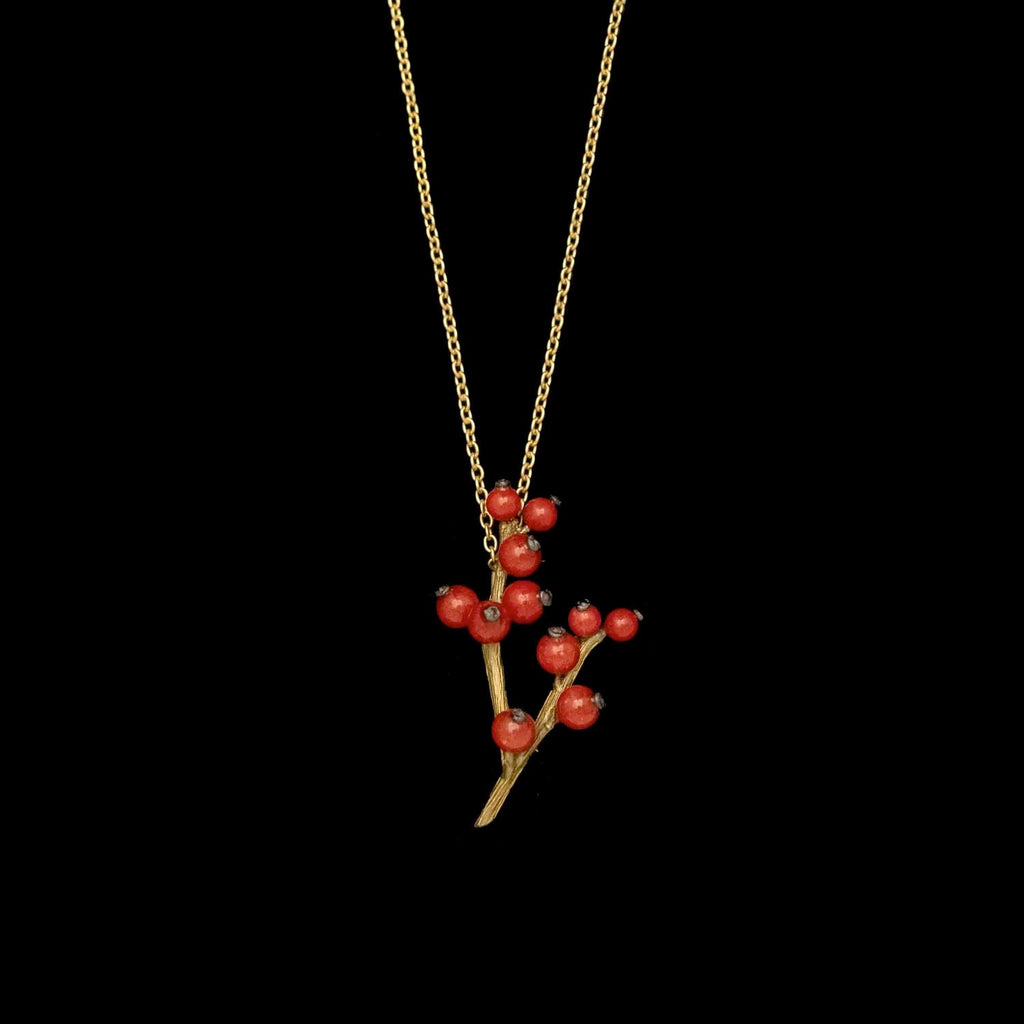 Winterberry 16 Inch Adjustable Pendant Necklace by Michael Michaud