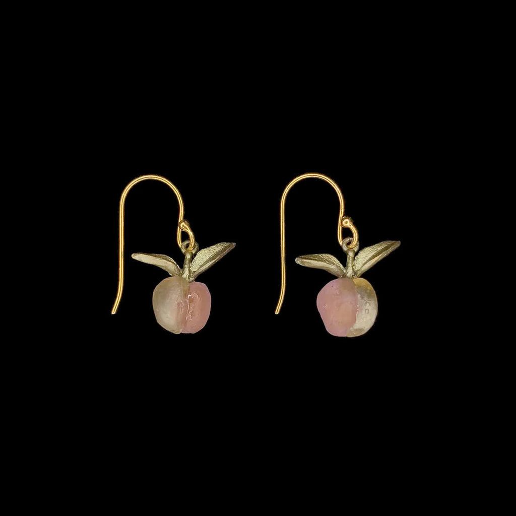 Peach Tree Dainty Wire Earrings by Michael Michaud