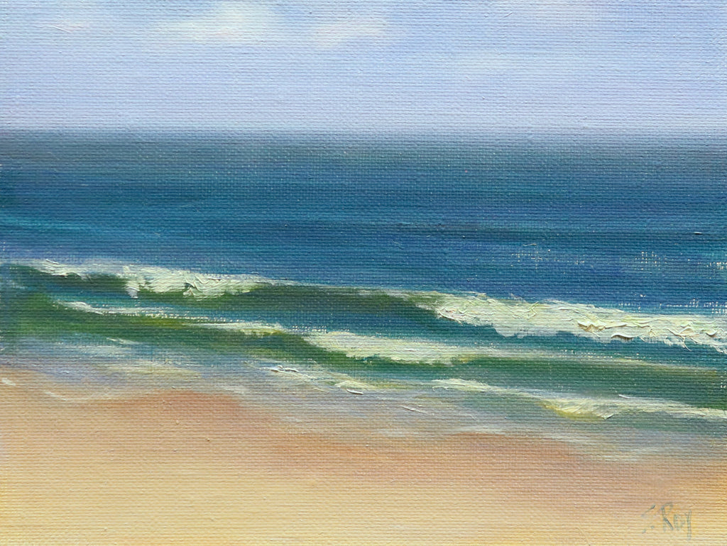 Afternoon Waves, Jersey Shore by Simonne Roy