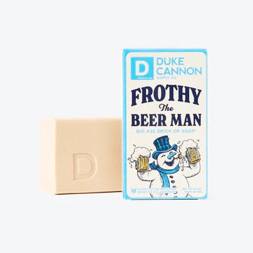 FROTHY THE BEER MAN BIG ASS BRICK OF SOAP BY DUKE CANNON