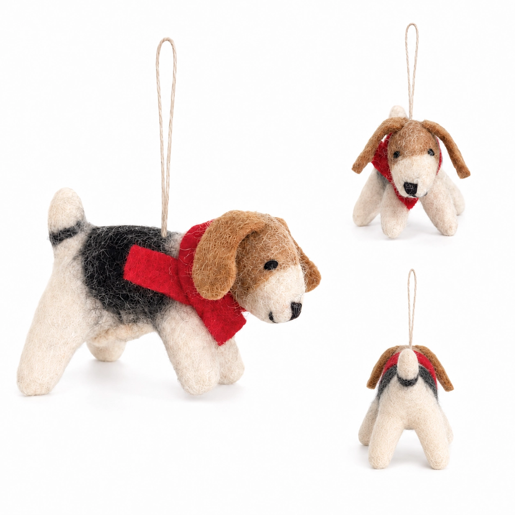 Beagle Dog Wool Ornament