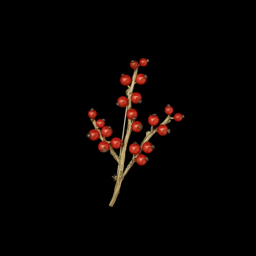 Winterberry Brooch by Michael Michaud