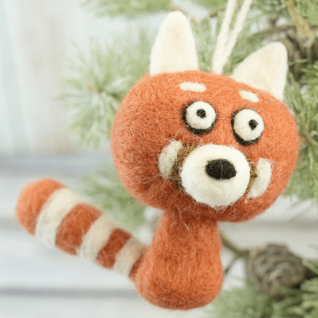 Red Panda Woolie Ornament