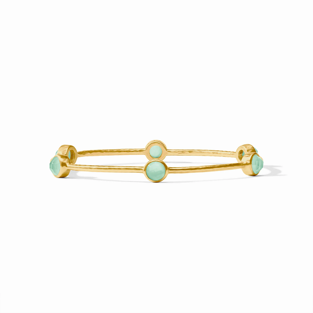 Milano Luxe Iridescent Aquamarine Blue Bangle by Julie Vos
