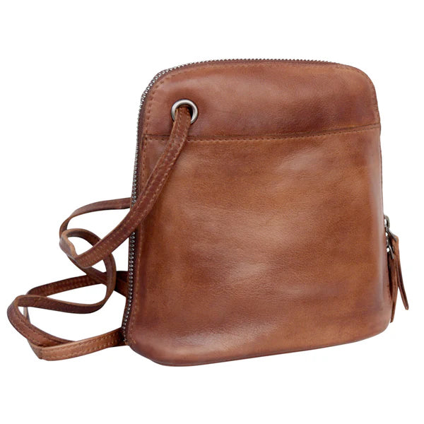 Lilly Leather Crossbody in Cognac